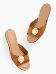 KAIA SHELL VACHETTA SLIDES | Talbots US