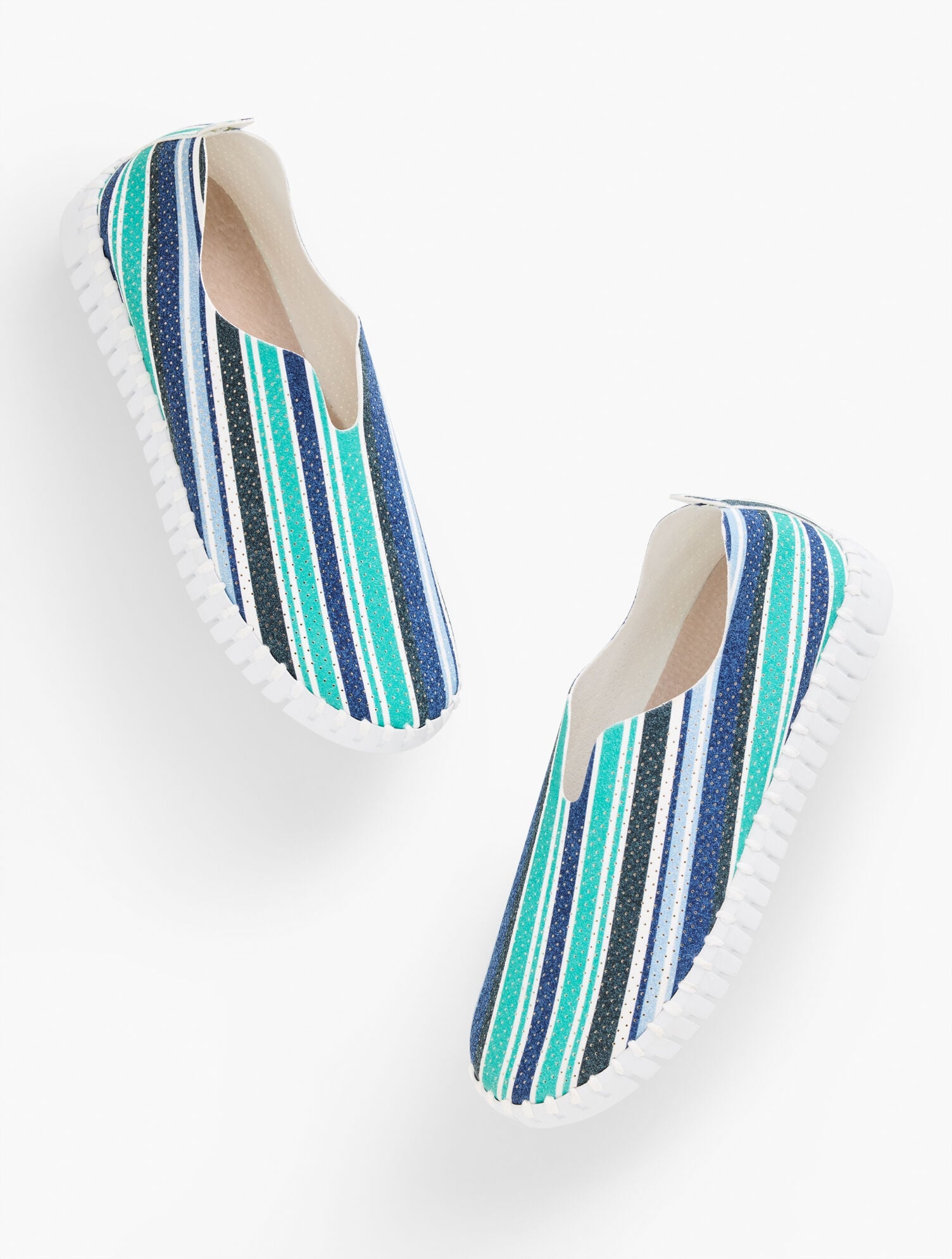 ILSE JACOBSEN TULIP STRIPE SLIP-ON FLATS | Talbots outlet