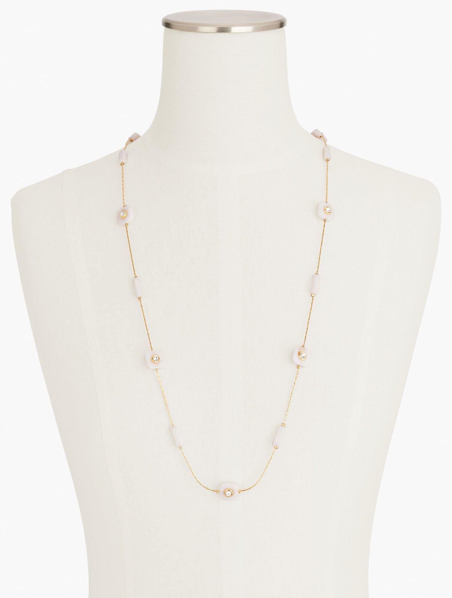 FLOATING GEO STONES CONVERTIBLE NECKLACE | Talbots US