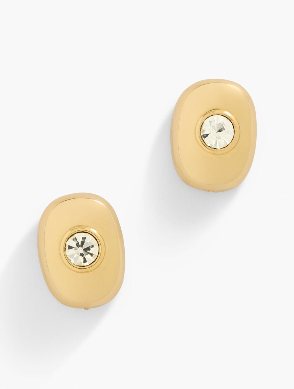 MODERN FACETED STONE STUD EARRINGS | Talbots on sale