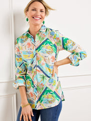 MODERN CLASSIC SHIRT - SUMMER VISTA | Talbots on sale