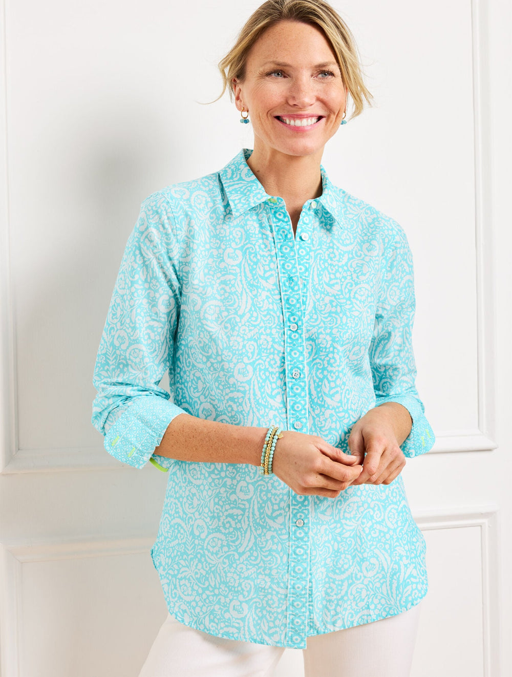MODERN CLASSIC SHIRT - MAJESTIC PAISLEY | Talbots outlet