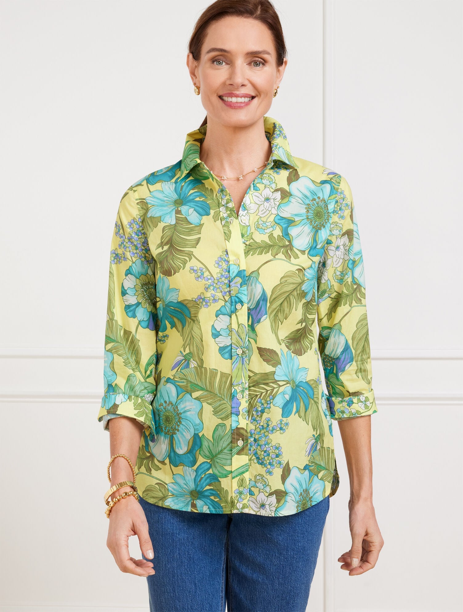 MODERN CLASSIC SHIRT - GORGEOUS BOTANICAL | Talbots online