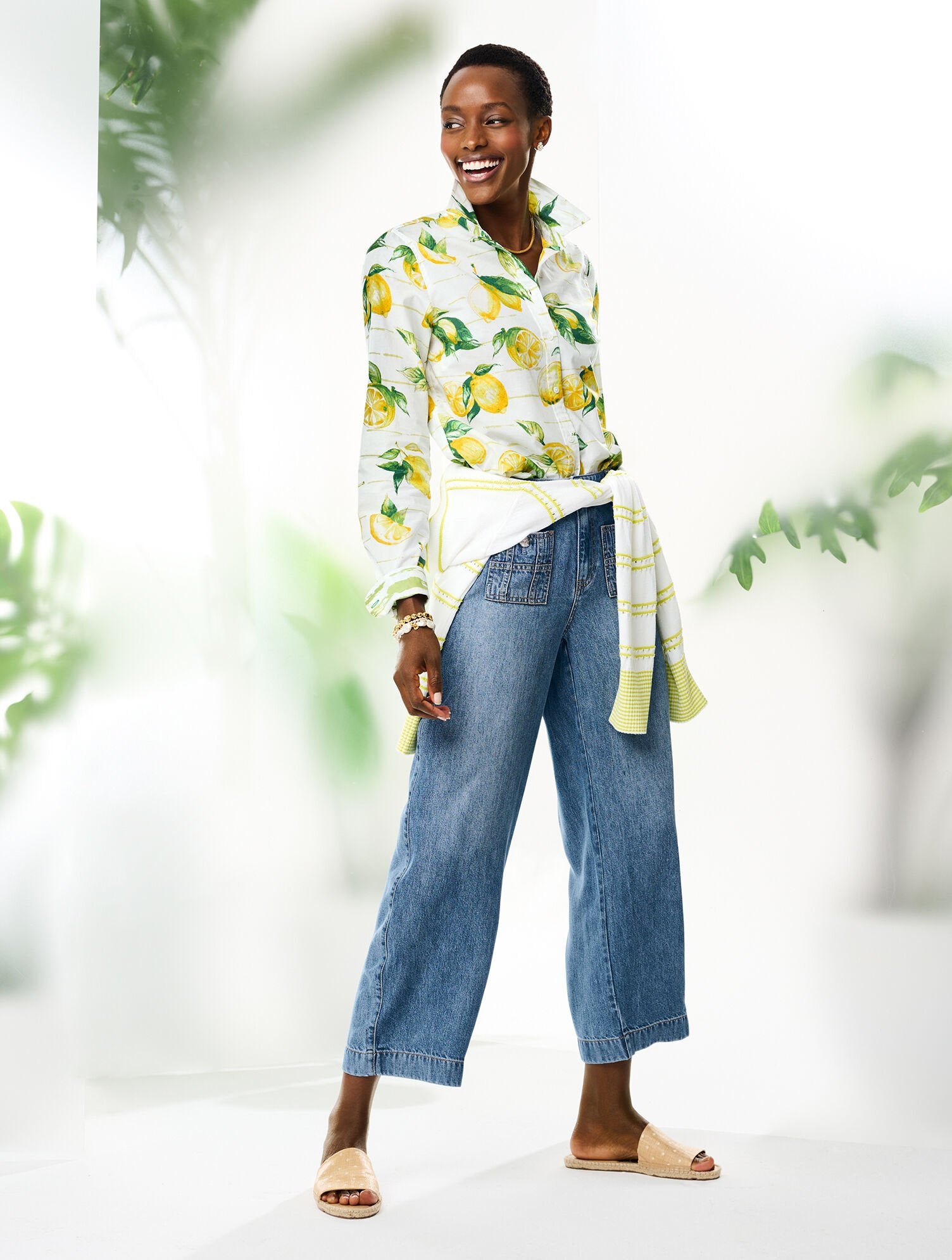 MODERN CLASSIC SHIRT - LUSCIOUS LEMONS | Talbots sale