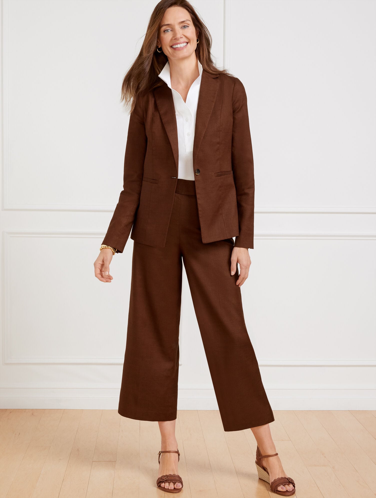 LINEN BLEND BLAZER | Talbots online