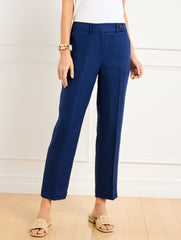 STRAIGHT LEG LUXE IRISH LINEN PANTS | Talbots US