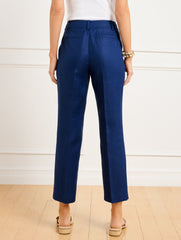 STRAIGHT LEG LUXE IRISH LINEN PANTS | Talbots US
