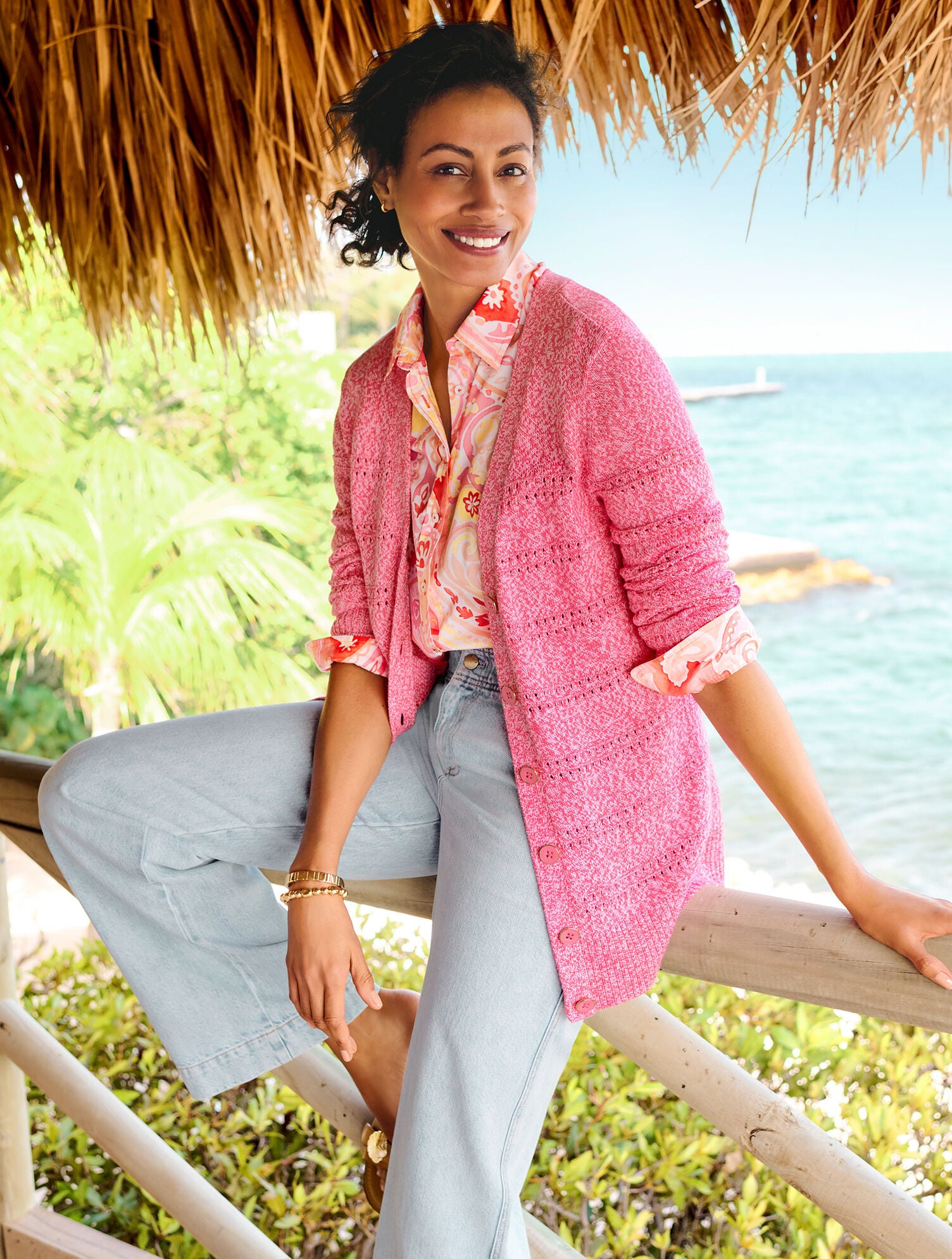 V-NECK GIRLFRIEND CARDIGAN - MARL | Talbots near me