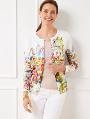 CHARMING CARDIGAN - COASTAL SCENIC | Talbots online