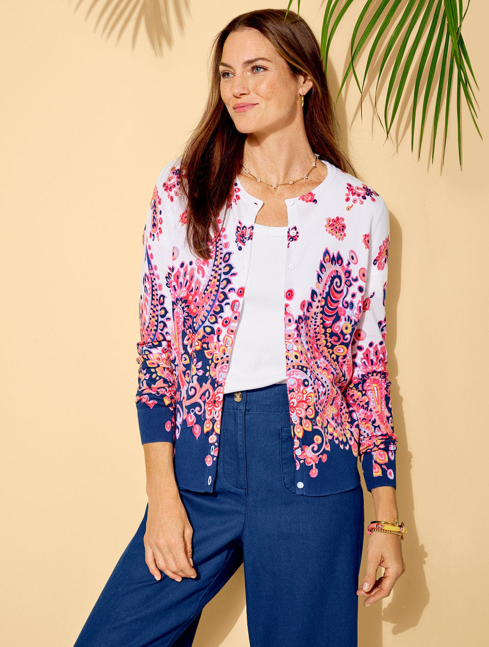 CHARMING CARDIGAN - FLORAL PAISLEY | Talbots online