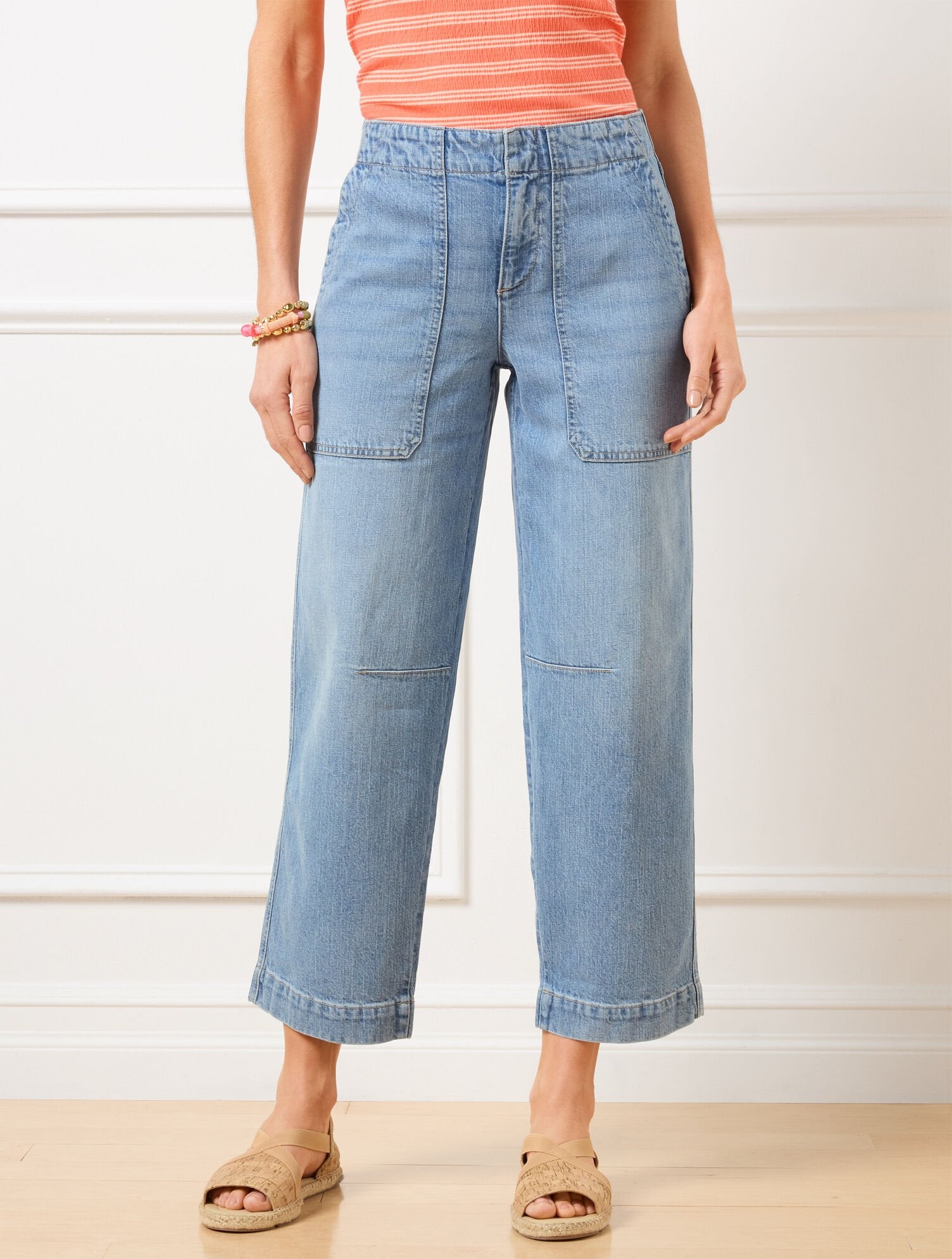 STRAIGHT CROP JEANS - MILANIA WASH | Talbots for sale