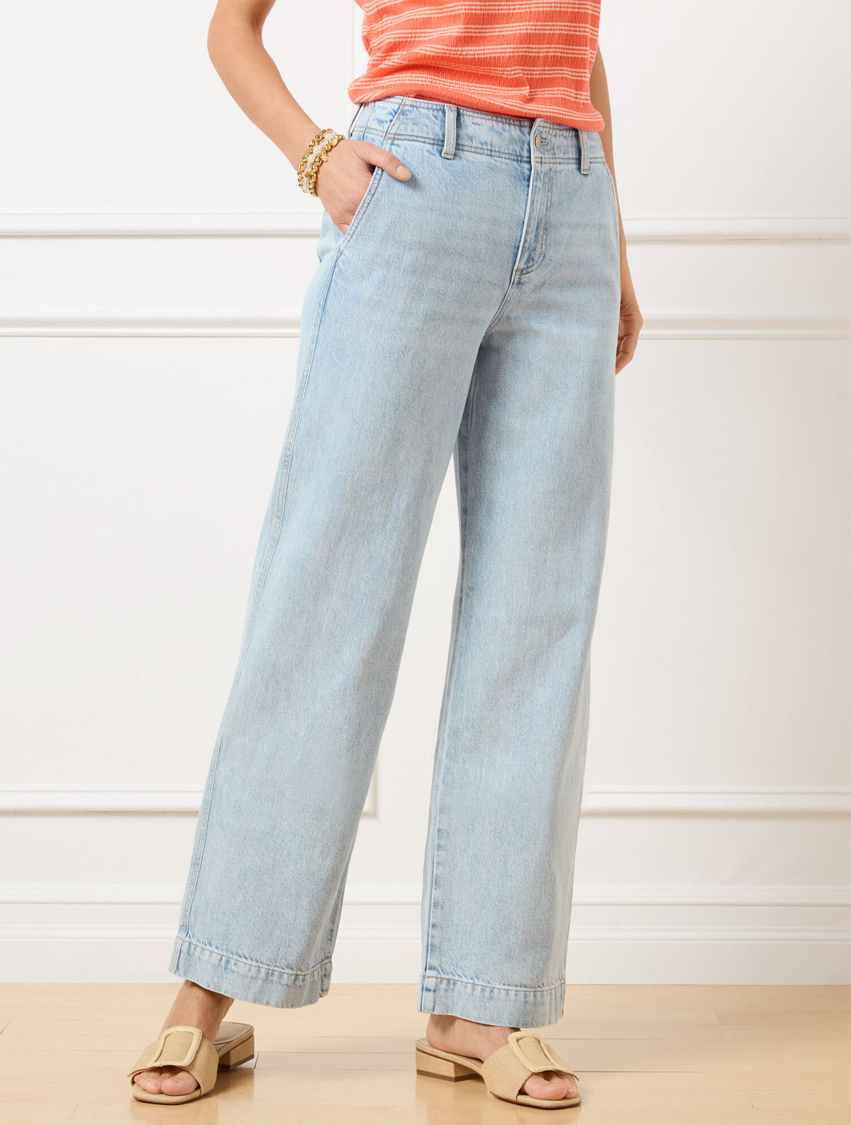 RELAXED TROUSER JEANS - FIA WASH | Talbots near me