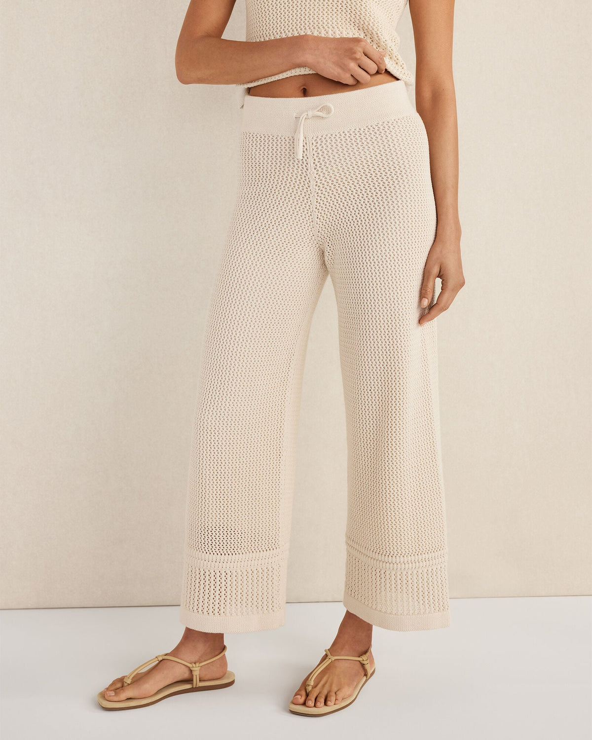 ORGANIC COTTON MIXED STITCH PANTS | Talbots for sale
