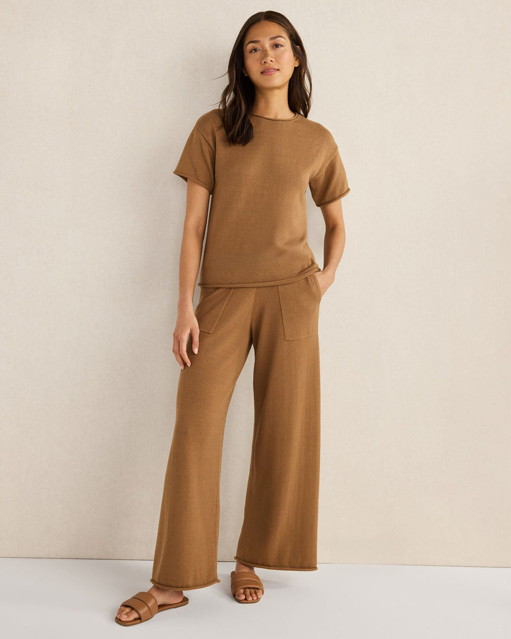 ORGANIC COTTON KNIT PANTS | Talbots sale