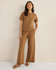 ORGANIC COTTON KNIT PANTS | Talbots US