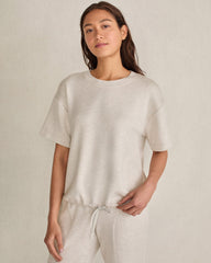 SOFT KNIT TIE-FRONT SHORT SLEEVE TOP | Talbots US