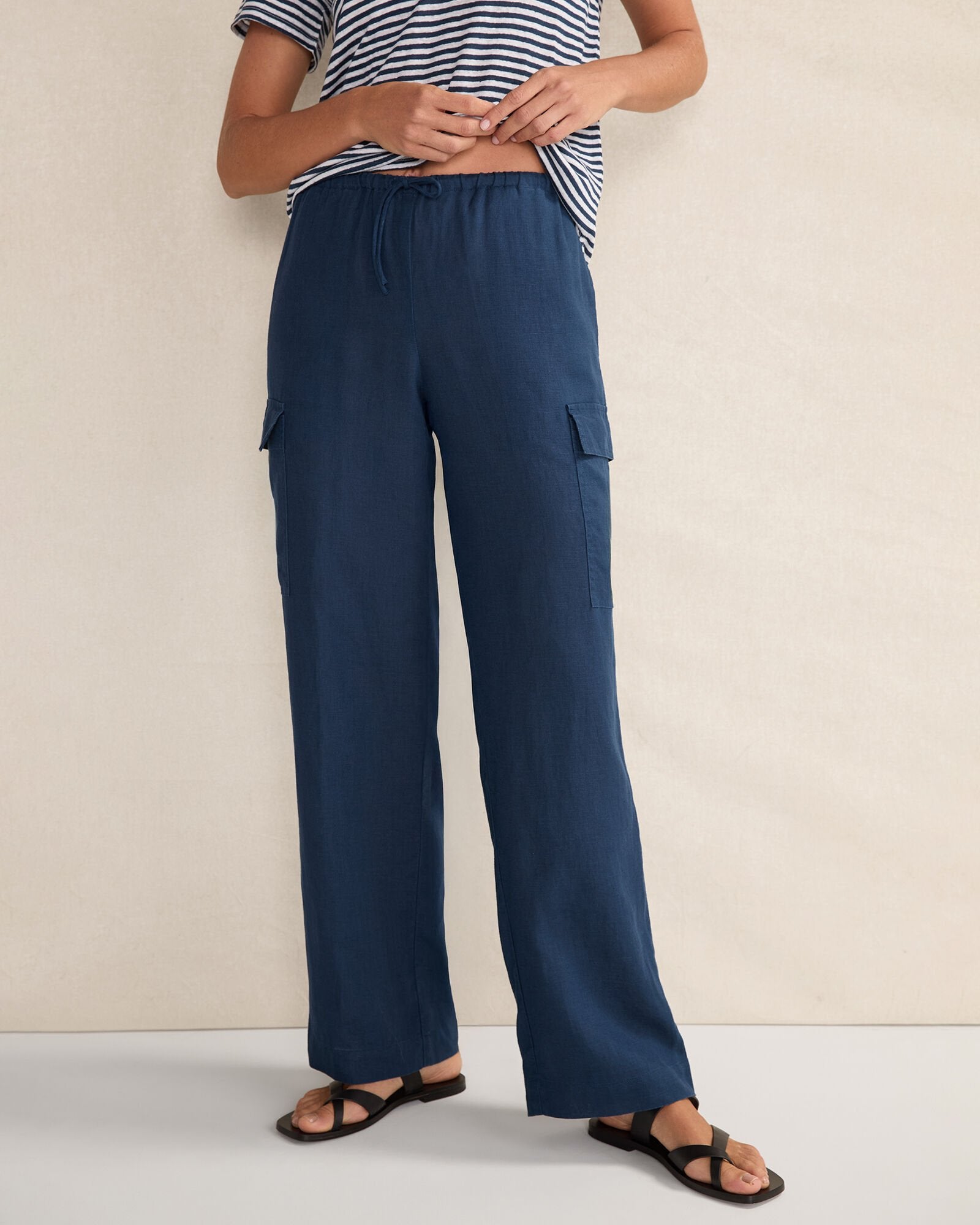 LINEN CARGO PANTS | Talbots near me