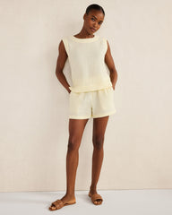 ORGANIC COTTON GAUZE TANK TOP | Talbots outlet