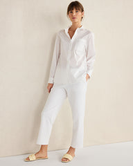 ORGANIC COTTON POPLIN BUTTON DOWN TOP | Talbots US