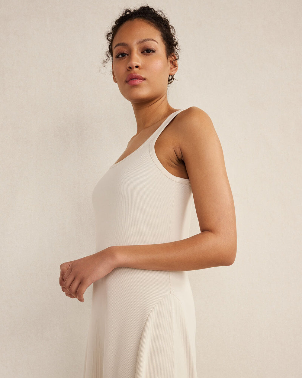 ORGANIC COTTON RIB KNIT MAXI DRESS | Talbots sale