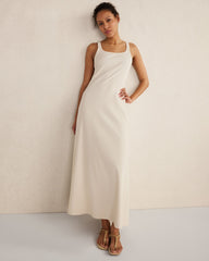 ORGANIC COTTON RIB KNIT MAXI DRESS | Talbots sale
