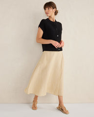 ORGANIC COTTON LINEN WRAP SKIRT | Talbots near me