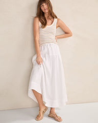 ORGANIC COTTON SIMPLE STRIPE SCOOP NECK TANK | Talbots outlet
