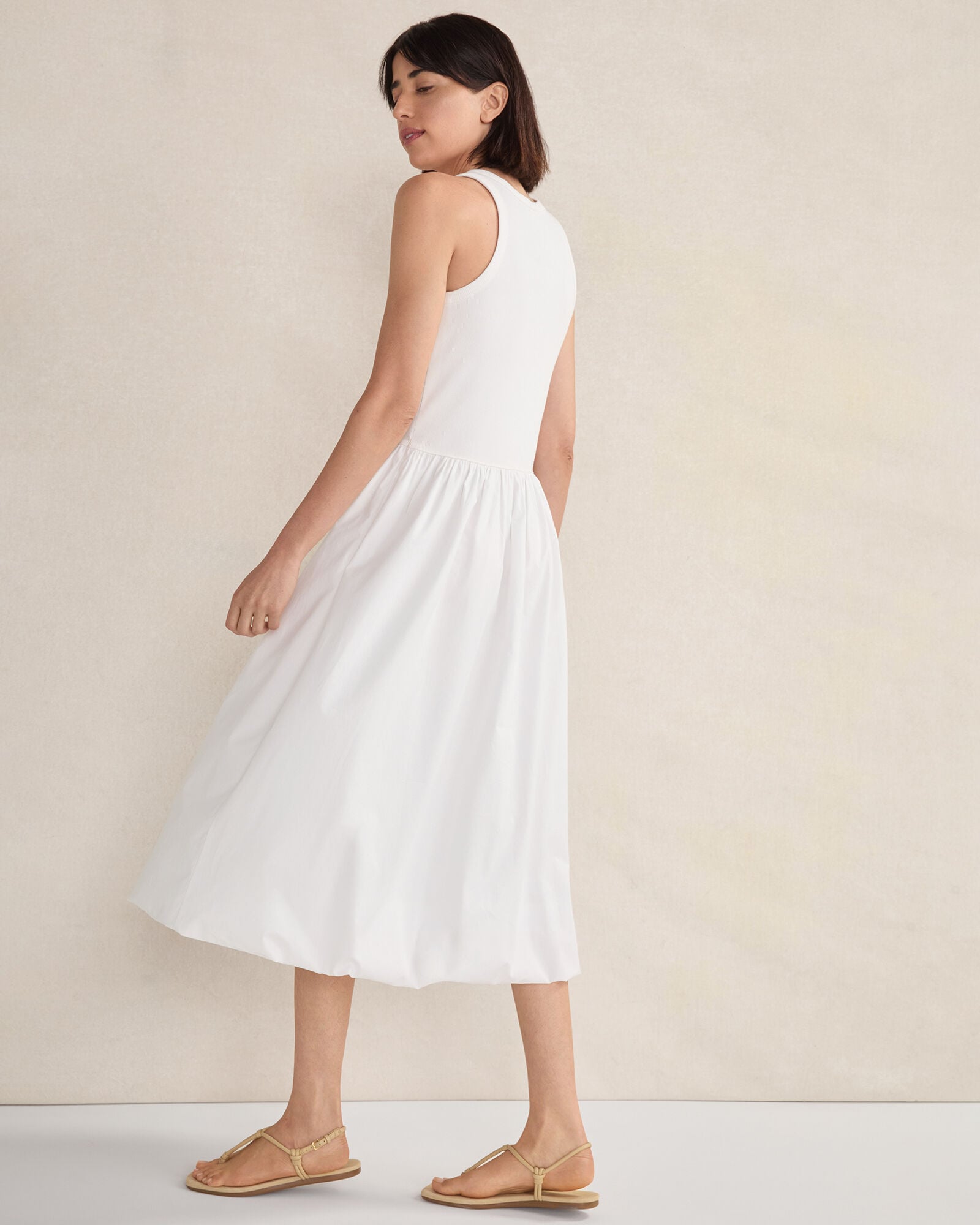 ORGANIC COTTON DROP WAIST BUBBLE DRESS | Talbots sale