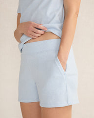 ORGANIC COTTON RIB KNIT SHORTS | Talbots sale