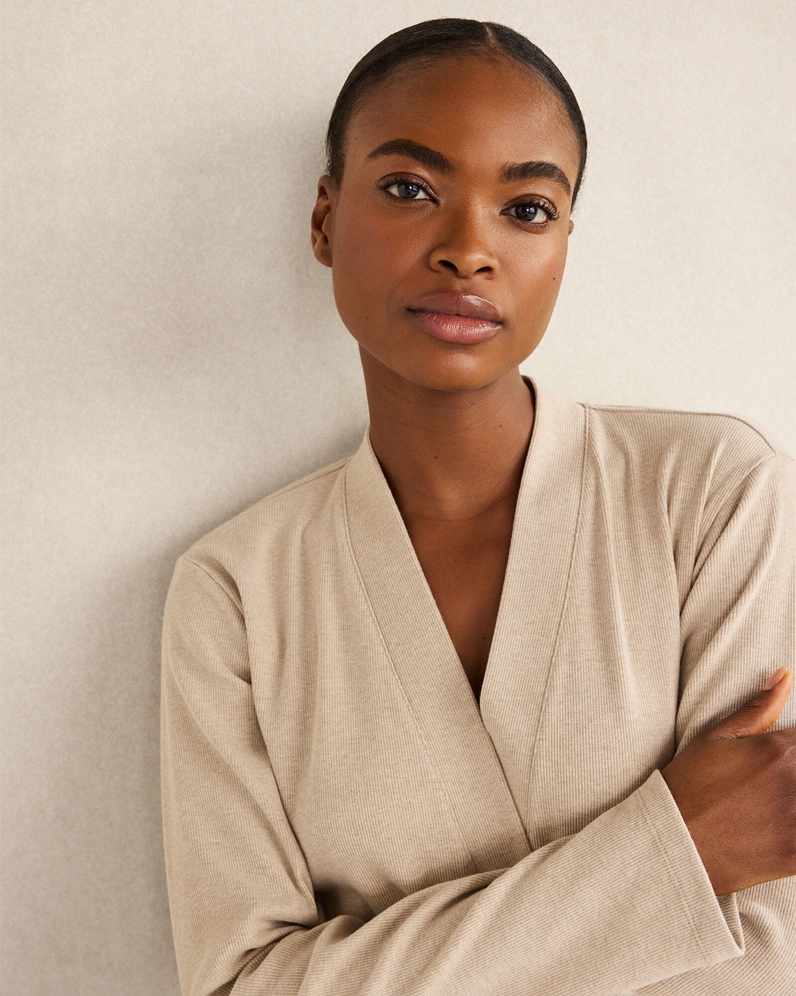 ORGANIC COTTON RIB KNIT ROBE | Talbots US