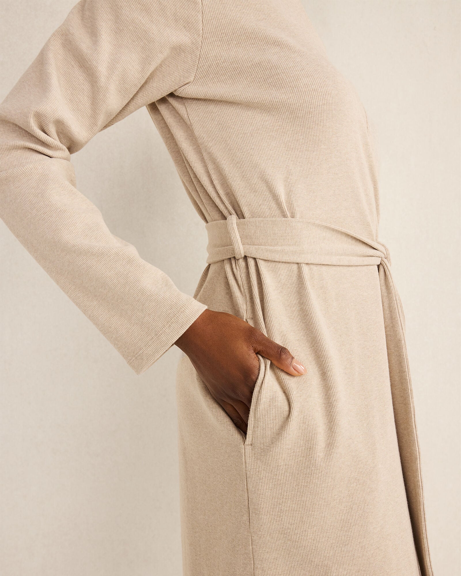 ORGANIC COTTON RIB KNIT ROBE | Talbots US
