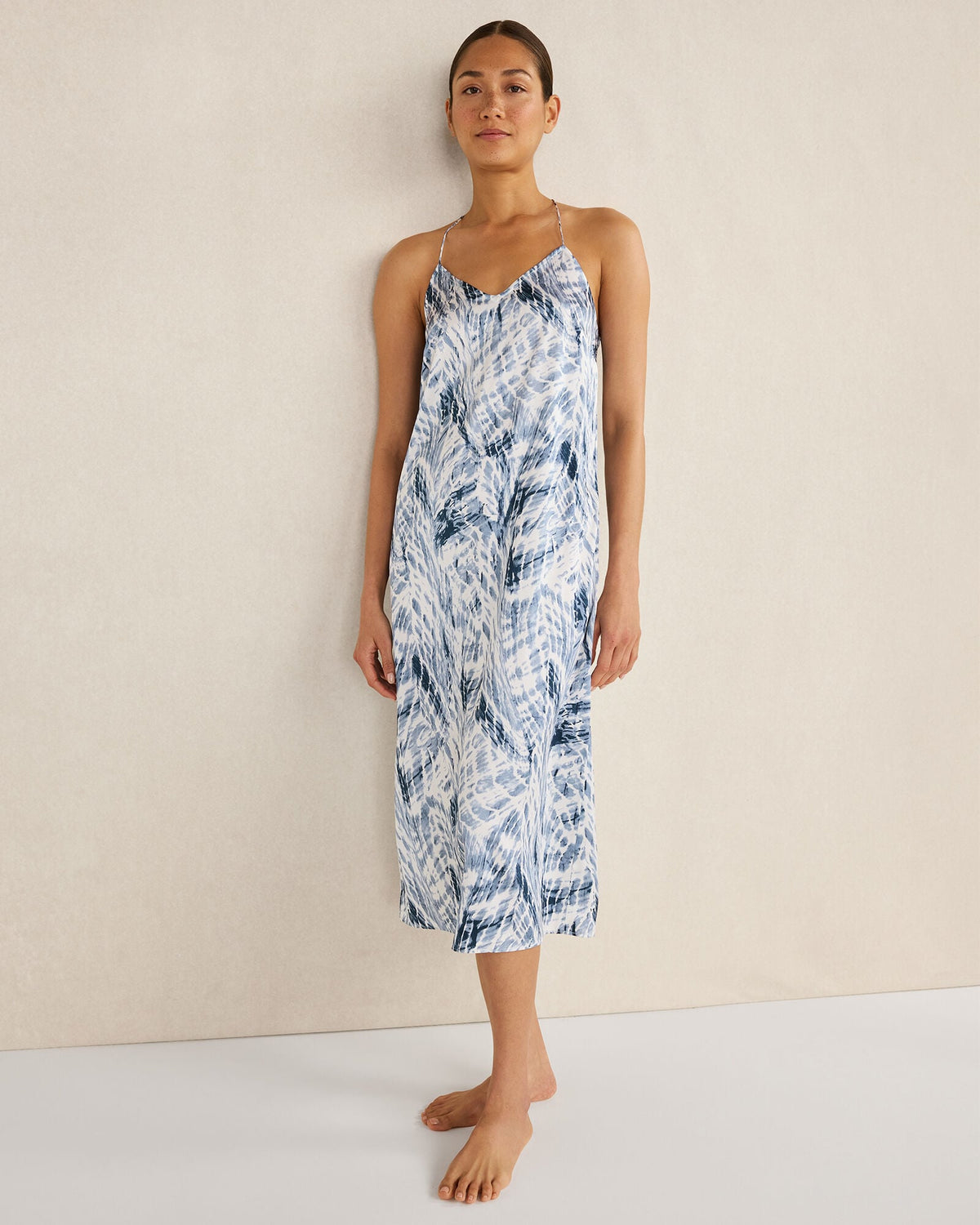 WASHABLE SILK TIE DYE CHEMISE | Talbots US