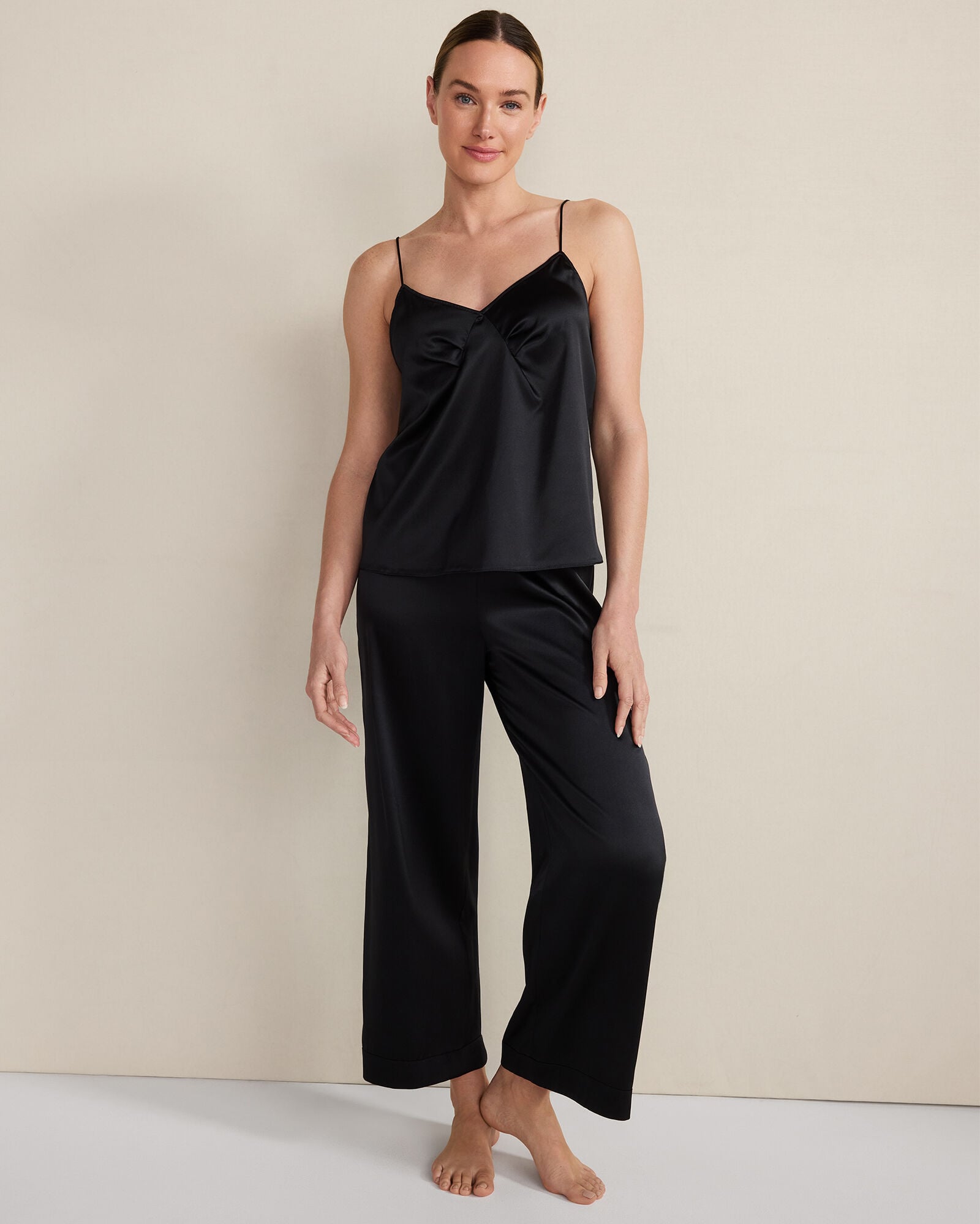 WASHABLE SILK PLEATED CAMI | Talbots discount