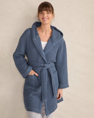 ORGANIC COTTON WAFFLE HOODED ROBE | Talbots near me
