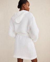 ORGANIC COTTON WAFFLE HOODED ROBE | Talbots near me