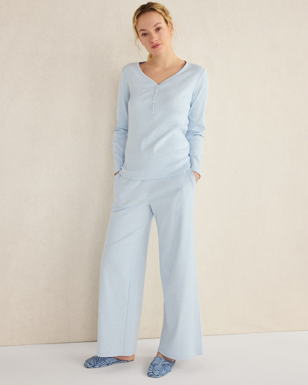 ORGANIC COTTON RIB KNIT HENLEY | Talbots for sale