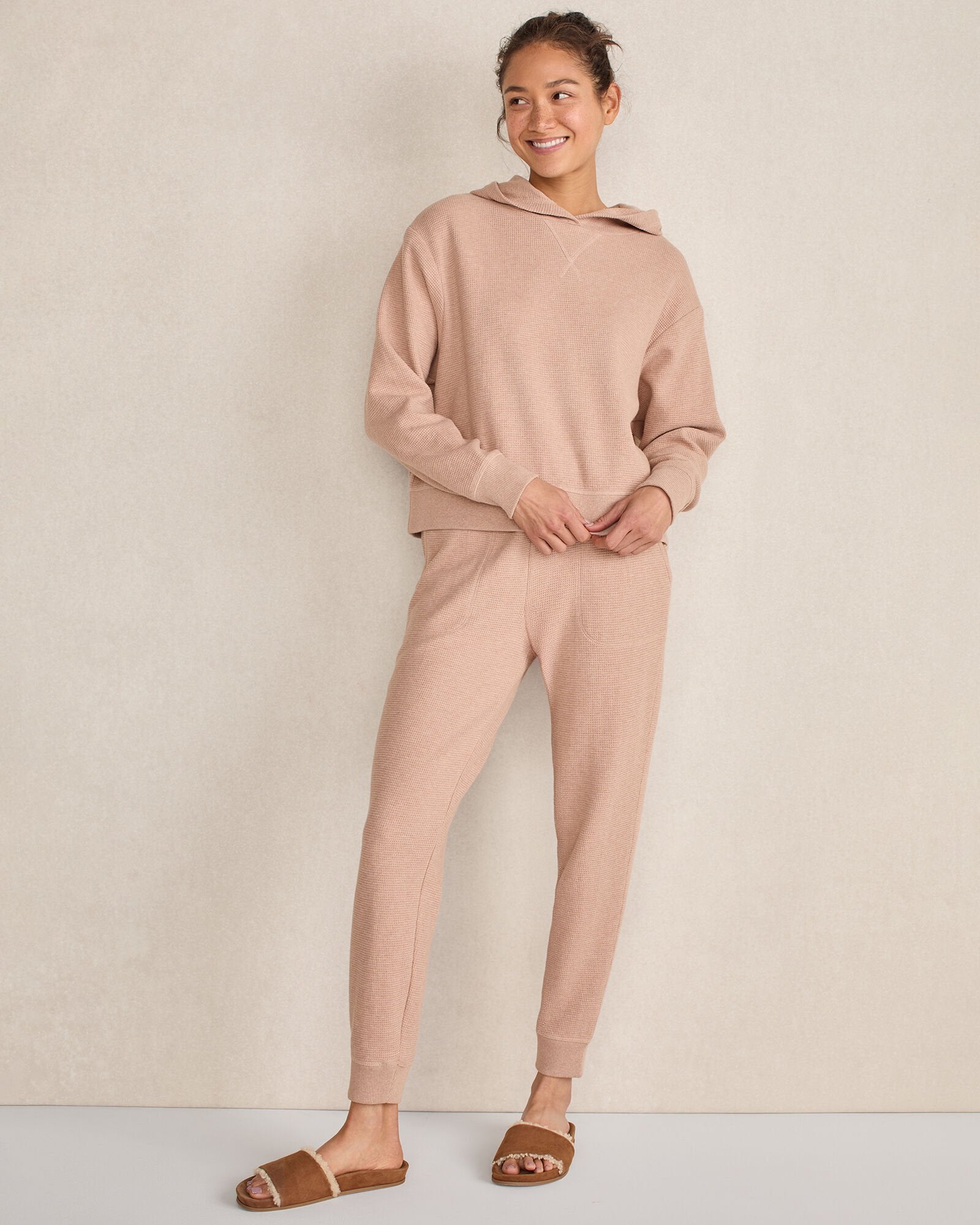 ORGANIC COTTON WAFFLE JOGGER | Talbots outlet