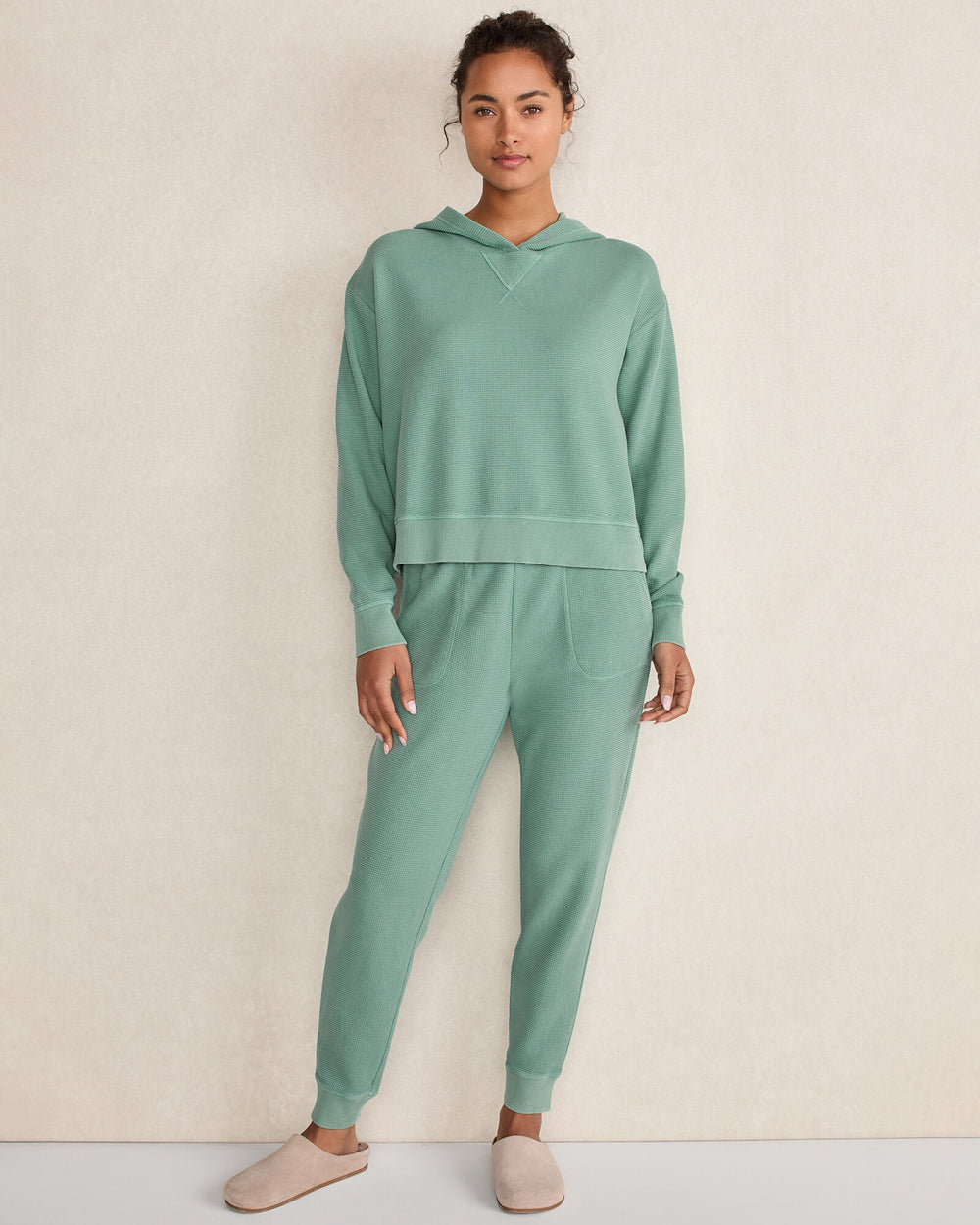 ORGANIC COTTON WAFFLE JOGGER | Talbots US
