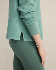 ORGANIC COTTON WAFFLE HENLEY | Talbots on sale