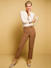 POINTELLE V-NECK PULLOVER | Talbots on sale