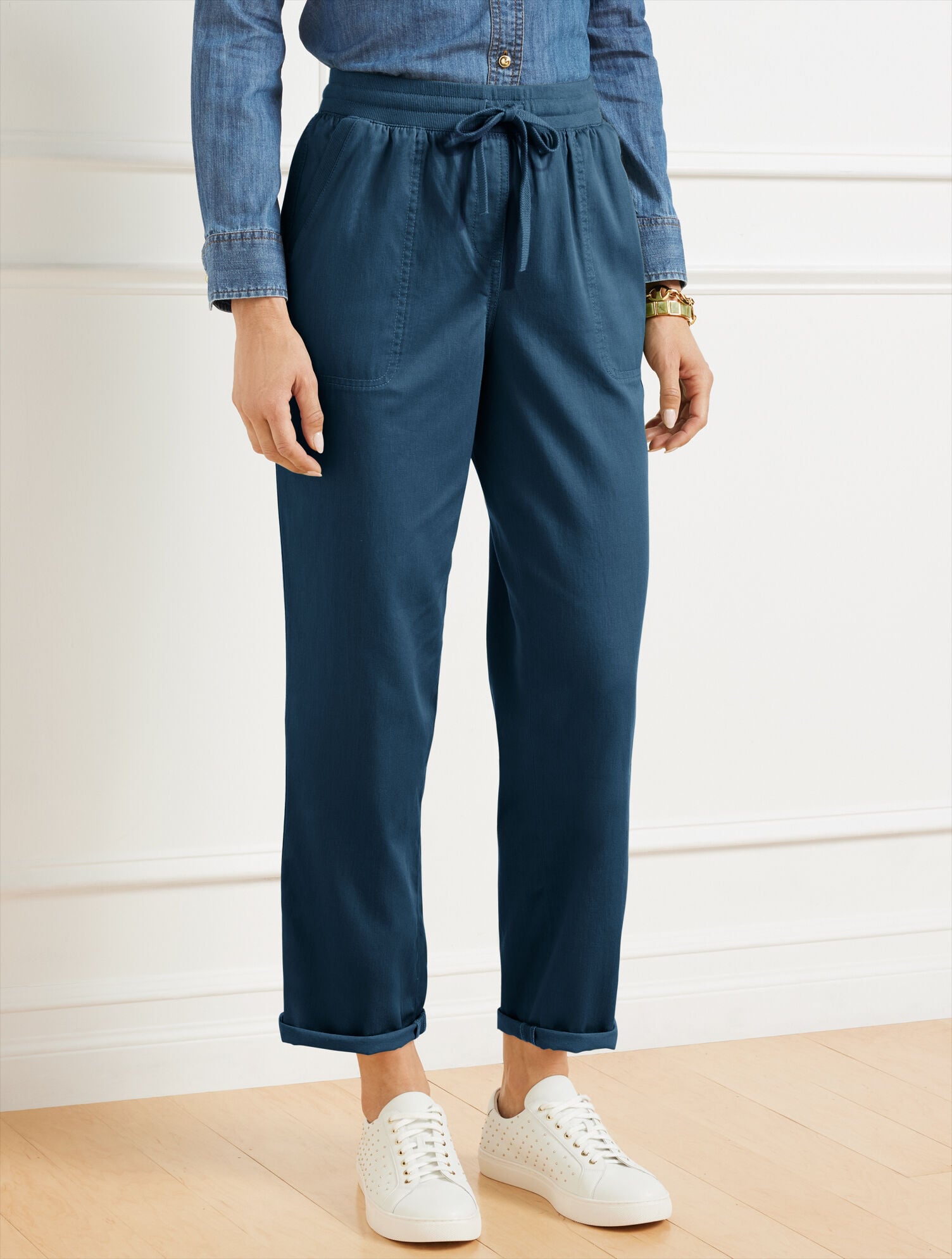 STRAIGHT ANKLE RELAXED PULL-ON PANTS | Talbots near me