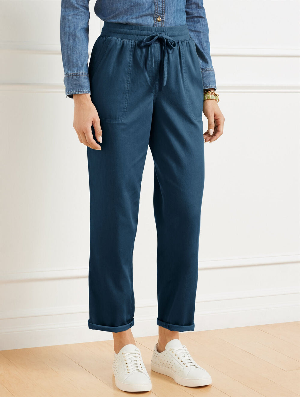 STRAIGHT ANKLE RELAXED PULL-ON PANTS | Talbots near me