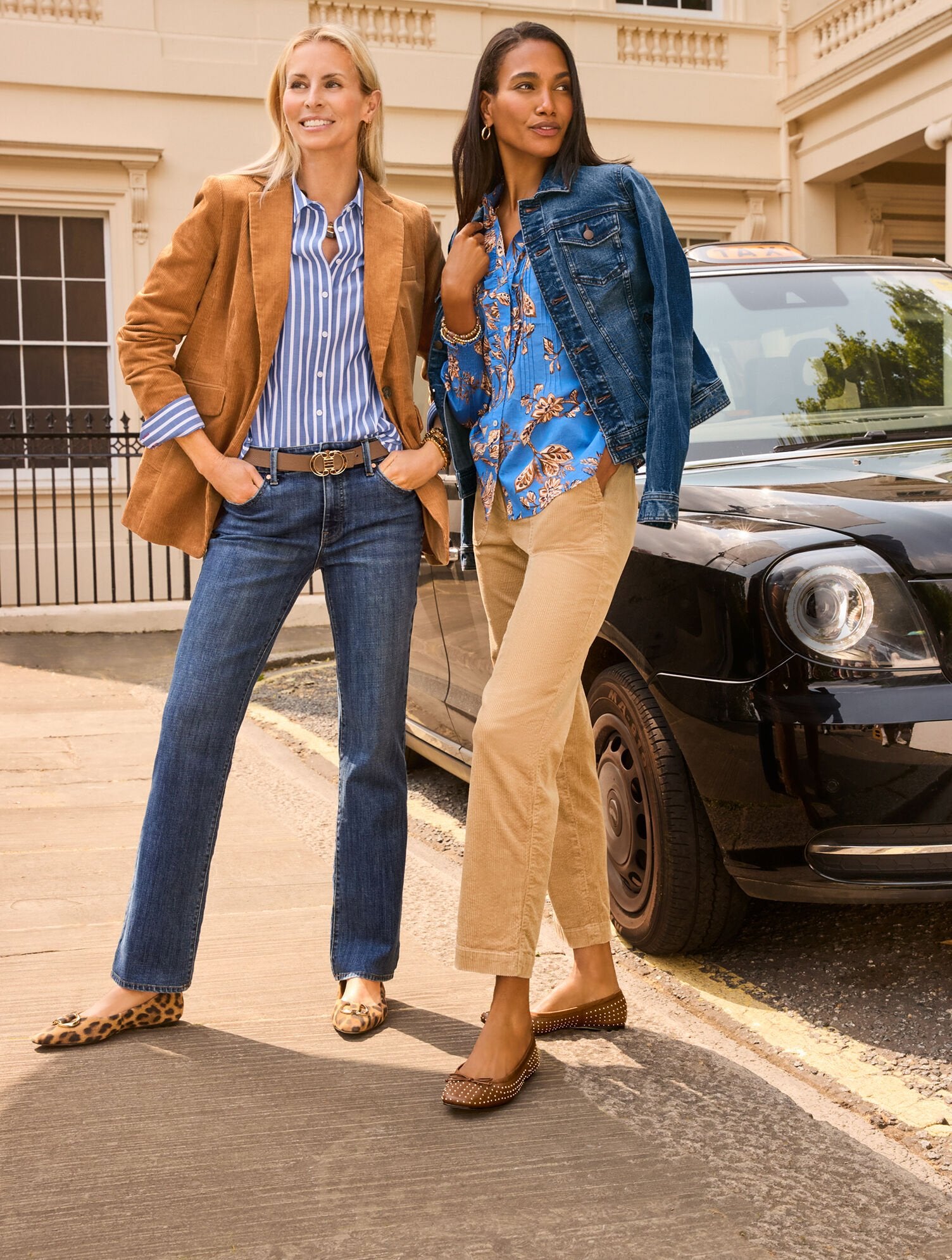 TAPERED ANKLE STRETCH CORDUROY PANTS | Talbots on sale