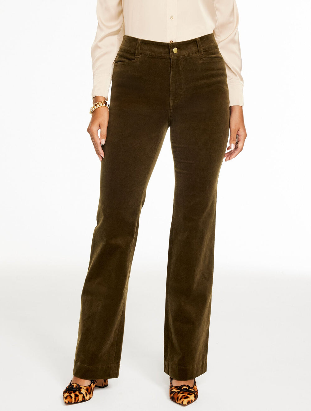 FLARE LEG STRETCH CORDUROY PANTS | Talbots sale