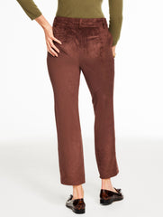 SLIM WIDE ANKLE FAUX SUEDE PANTS | Talbots for sale
