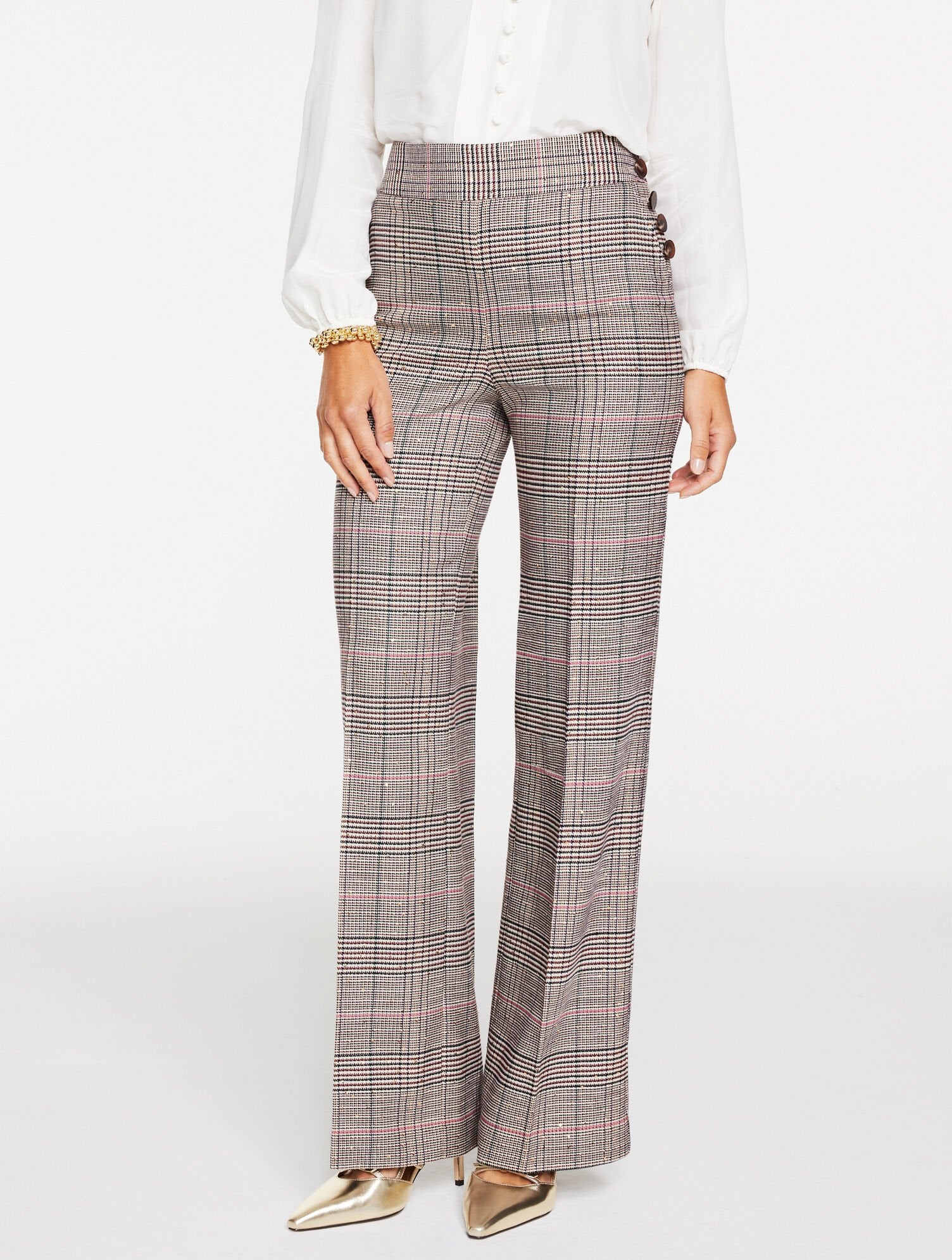 TALBOTS GREENWICH TAILORED STRETCH WIDE LEG PANTS | Talbots sale