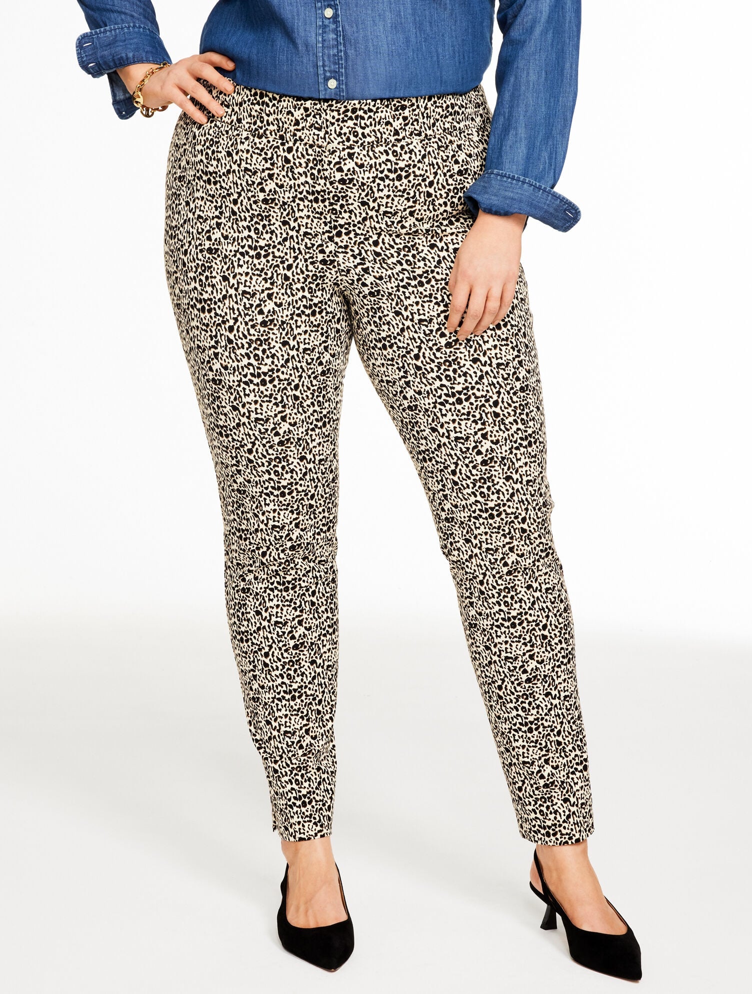 PLUS EXCLUSIVE TALBOTS CHATHAM SLIM ANKLE PANTS - BOLD CHEETAH | Talbots near me