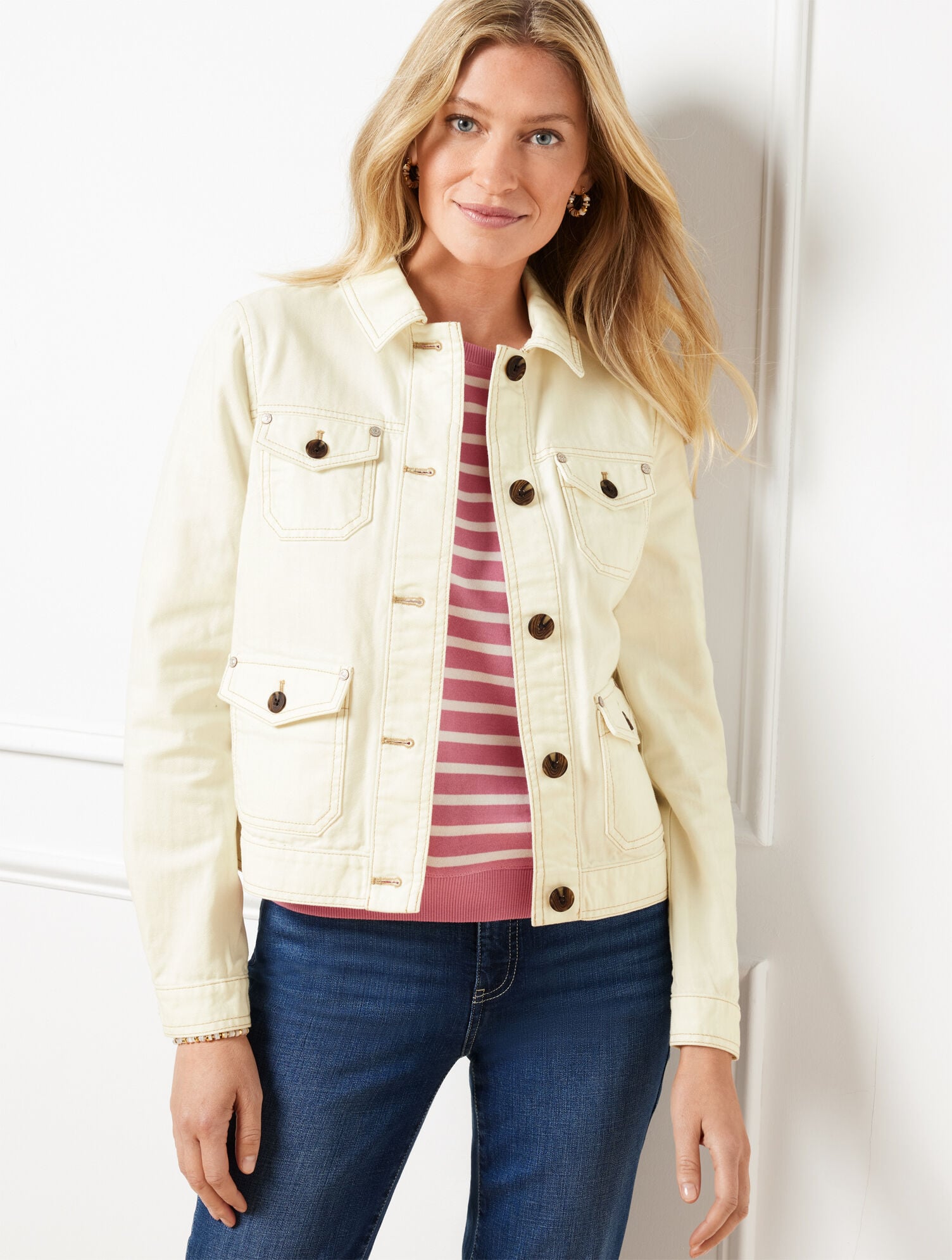 STUDIO CHORE JACKET | Talbots for sale