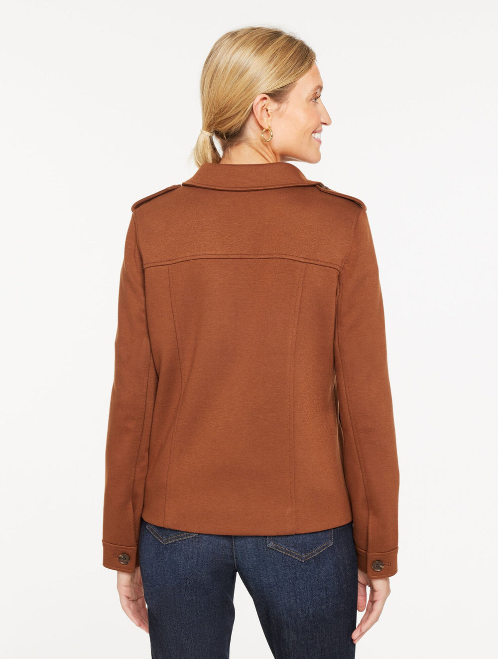 BRUSHED KNIT JACKET | Talbots outlet