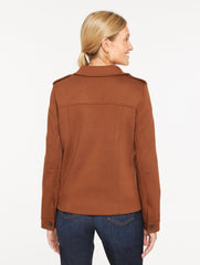 BRUSHED KNIT JACKET | Talbots outlet